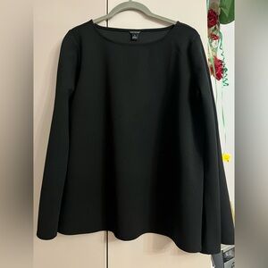 Ann Taylor Classic Black Long Sleeve Top